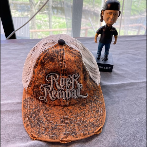 Rock Rivalaval womens cap adjustable had strap back mesh. Brown with silver. - Picture 3 of 15